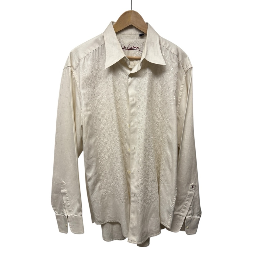 Robert Graham Ivory Dress Shirt